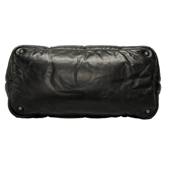 Auth PRADA Nappa Bomber BN2647 Black Leather Tote Bag - Picture 5 of 16